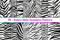Zebra Skin Seamless Pattern