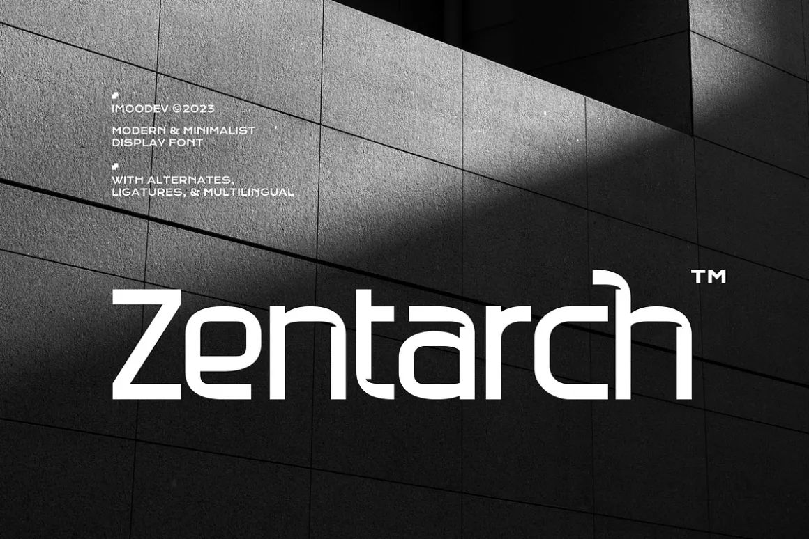 Zentarch - Modern Geometric Typeface