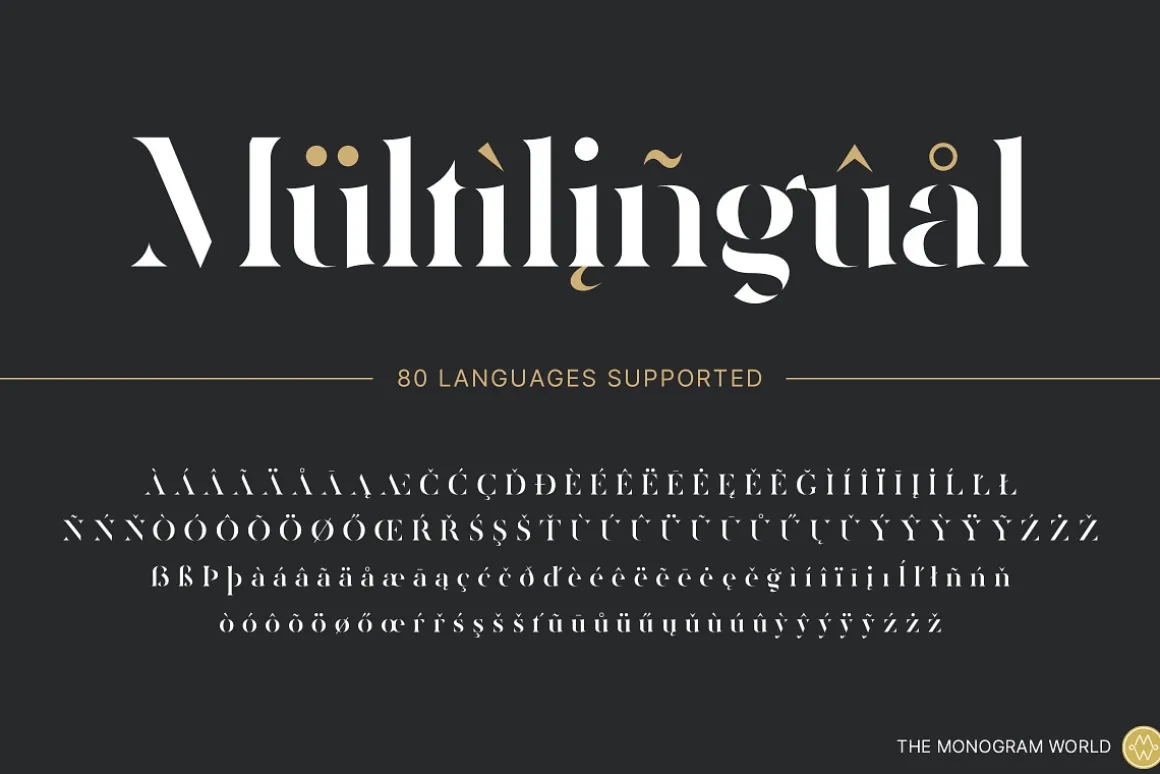 Zerifa – Serif Monogram Font