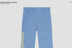 Zipped flare pants mockup