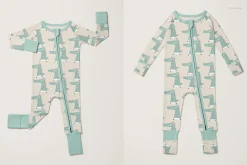Zip Up Baby Pajama Mockup Set