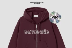 Zip-up hoodie mockup