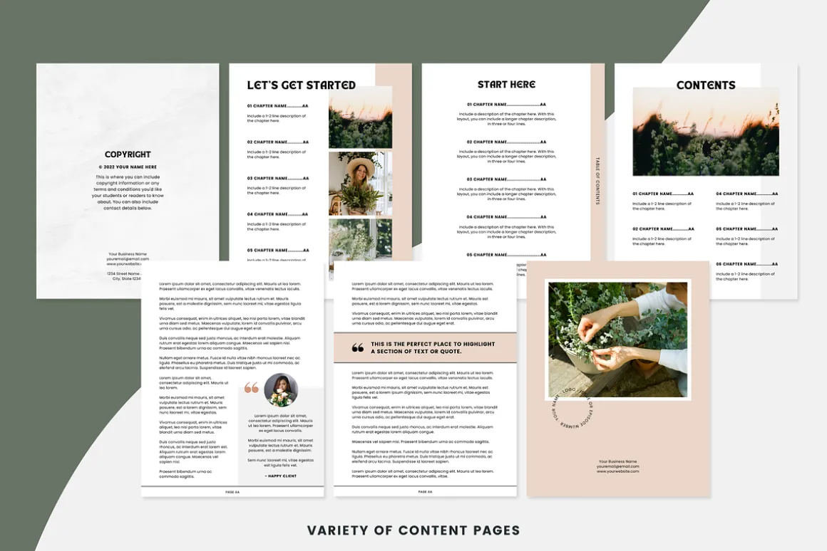 ZOE | Canva Herbalist eBook Template