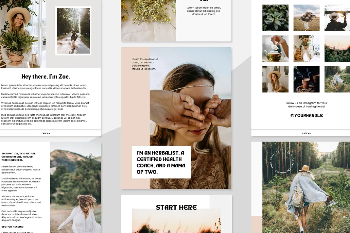 ZOE | Canva Herbalist eBook Template