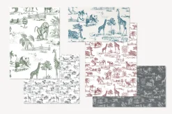 Zoo Animal Seamless Pattern Set