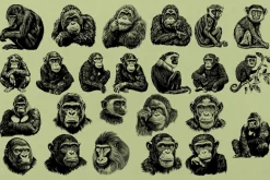 330 ZOO Animals vector illustrations
