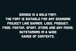 Zorbos - Thick & Rounded Font