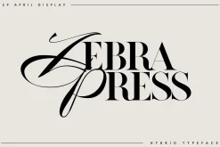 ZP APRIL - Luxury Hybrid Font