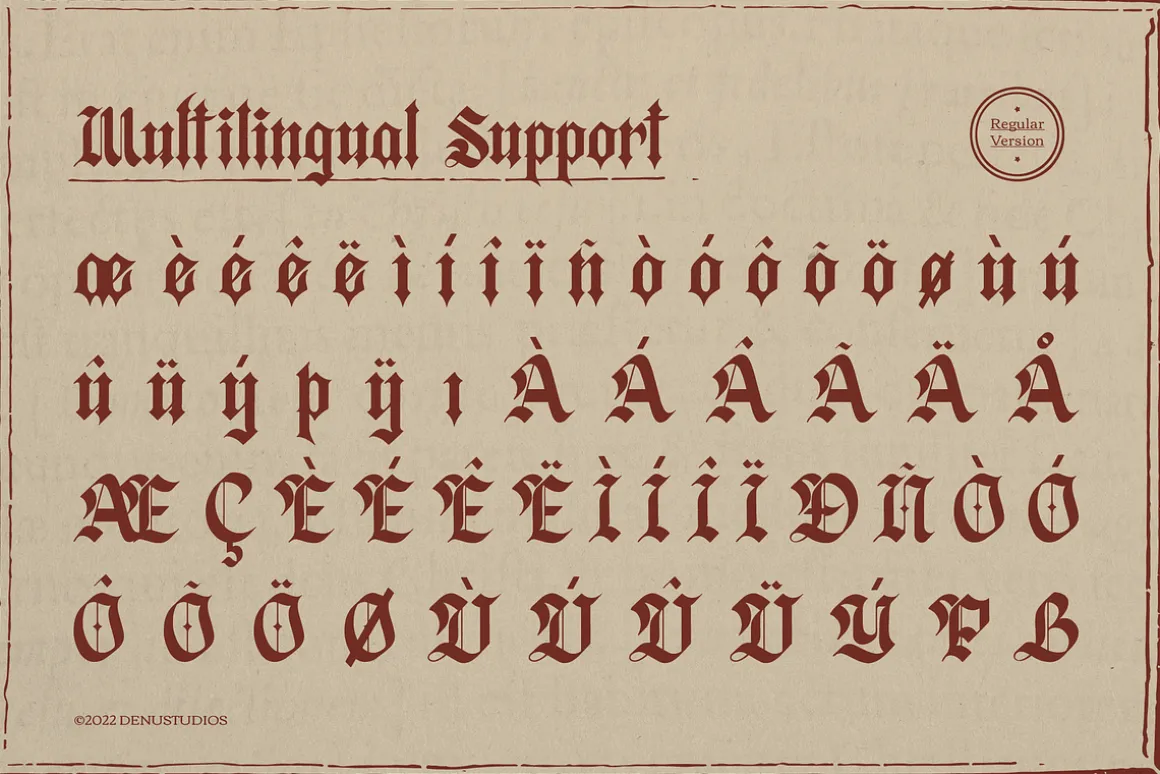 Zussel | Blackletter Typeface