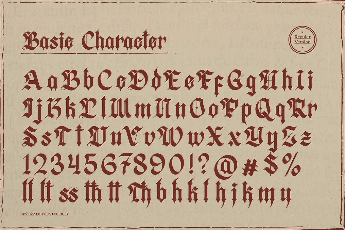 Zussel | Blackletter Typeface